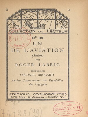 cover image of Un de l'aviation (inédit)